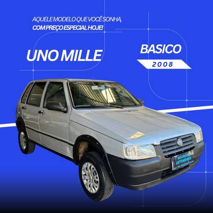 FIAT UNO 1.0 MPI MILLE FIRE 8V FLEX 2P MANUAL FIAT UNO 1.0 MPI MILLE FIRE 8V FLEX 2P MANUAL